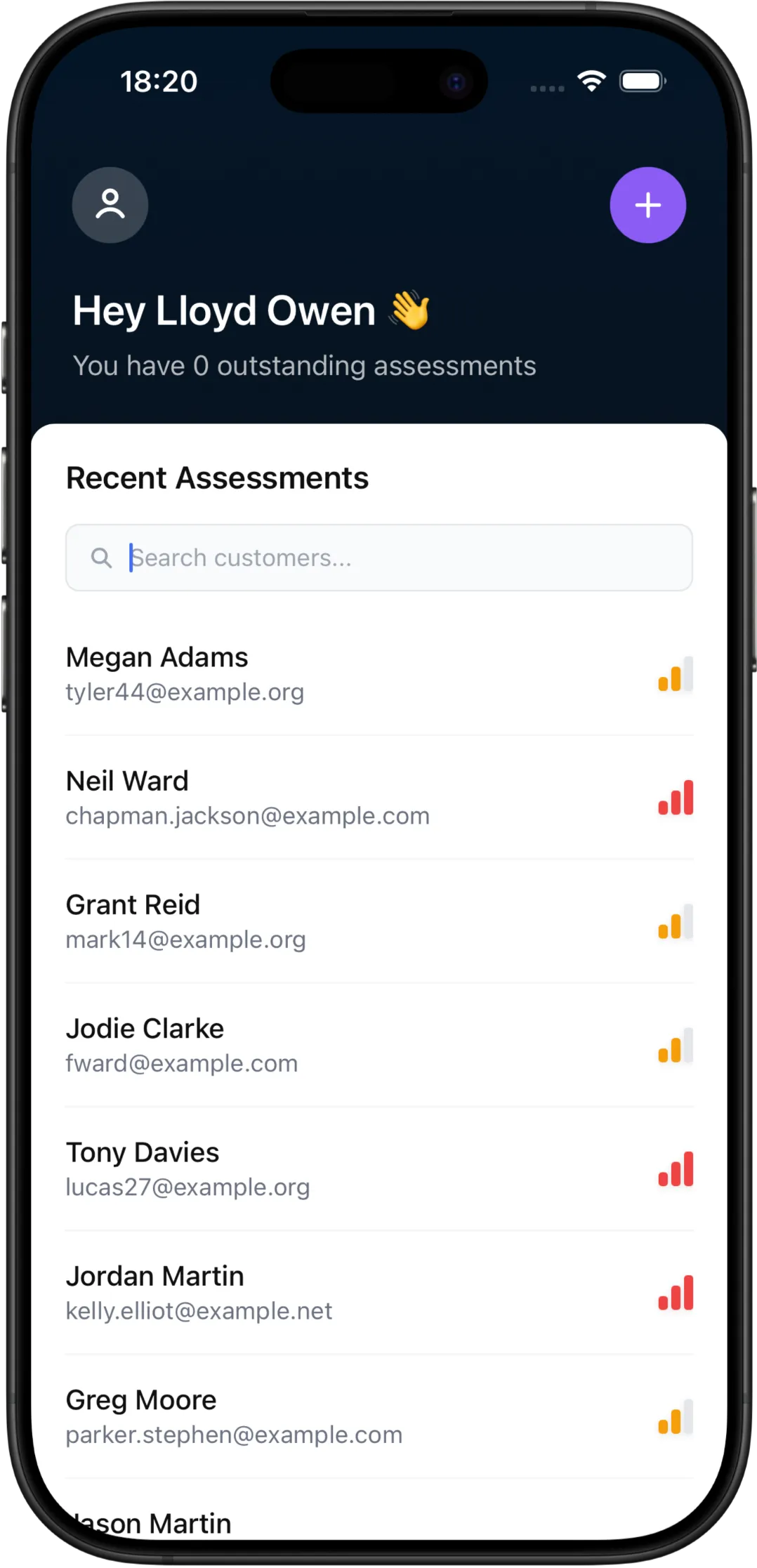 FinAssure dashboard